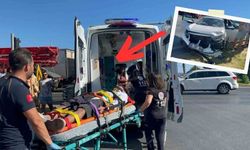 Alanya D-400 karayolunda korkutan kaza! Bir sürücü araçta sıkıştı