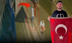 Antalya'da Türk bayrağını alıp götürdü! Polis bulup sahibine teslim etti