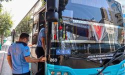 Antalya'da klima açmayan yandı! Halk otobüsleri tek tek denetleniyor!