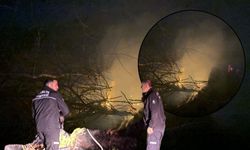 Antalya'da Selinus Kalesi çevresinde gece yangını!