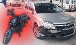 Burdur'da otomobil ve motosiklet çarpıştı