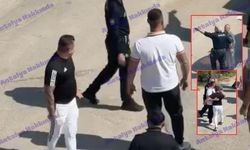 Antalya'da polisin önünde ölümle tehdit etti! İşte o anlar