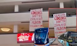 Antalya'da belediye binasında eylem yaptılar!