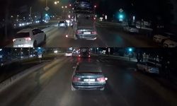 Otomobili yola düşürdü yoluna devam etti!