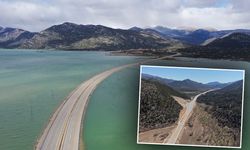 Antalya-Konya yolu trafiğe açılmıştı: Son durum havadan görüntülendi