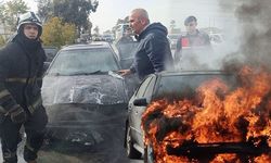 Antalya'da yeni satın aldığı araç alev topuna döndü