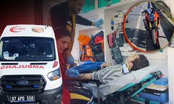 Antalya'da kavşakta çarpışma: Motosiklet sürücüsü yaralandı