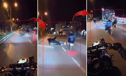 Antalya'da tek teker şovu kazayla bitti: Sürücüler yola savruldu