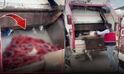 Antalya'da skandal görüntüler: Bozuk sucukları piyasaya süreceklerdi!