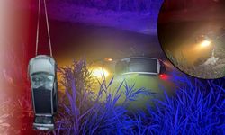 Antalya'da otomobil dereye uçtu! Sürücü zor kurtarıldı