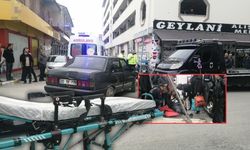 Isparta'da kontrolden çıktı yayaya çarptı: Kaza anı kamerada!