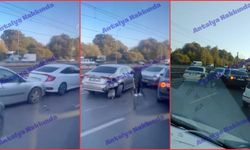 Antalya'da zincirleme kaza: 7 araç birbirine girdi!