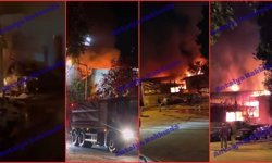 Antalya'da sanayide feci yangın! İşte yangına ait görüntüler