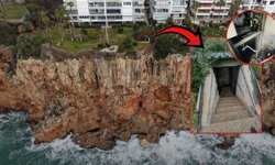 Antalya falezlerindeki asansörlü kaçak yapıya yıkım kararı!