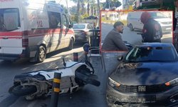 Antalya'da bir motosiklet kazası daha! 1 kişi yaralandı