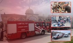 Antalya'da iş merkezinde yangın paniği!