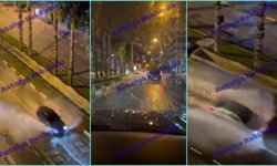 Antalya’da yağmursuz havada yol sular altında kaldı!