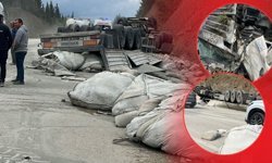 Antalya yolunda TIR kaza sonrası hurdaya döndü: 1 yaralı!