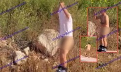 Antalya'da sokakta soyunup çırılçıplak koştu!