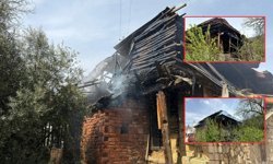 Burdur'da ahşap evde yangın!