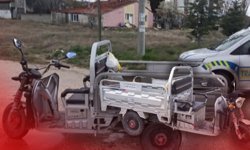 Burdur'da üç tekerlekli motosikletten düşüp yaralandı!