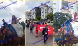 Antalya’da sıra dışı olay: Gelini deveyle aldılar!