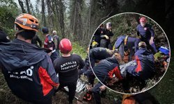 Antalya'da uçurumda can pazarı: Çobanın duyduğu çığlık hayat kurtardı!