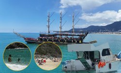 Alanya'da sıcaklık 21 dereceyi gösterdi: Sahiller hareketlendi