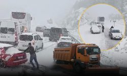 Antalya yolu beyaza büründü: Sürücüler zor anlar yaşadı