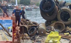 Antalya'da şaşırtan görüntü: Denizden 5 ton atık çıkarıldı