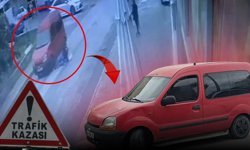 Antalya'da korkunç kaza kamerada: Yayanın ayağı aracın altında kaldı