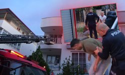 Antalya'da korku dolu anlar: Evini yakan genci ekipler kurtardı!