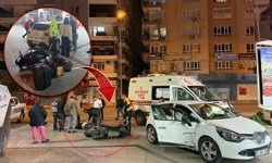 Antalya'da korkutan kaza: Motosiklet sürücüsü yaralandı