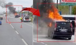 Antalya'da seyir halindeki araç alev topuna döndü!