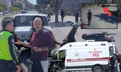 Antalya'da korkutan kaza! Savrulan sürücü park halindeki aracın altına girdi