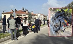 Isparta'da feci kaza! Motosikletli ağır yaralandı