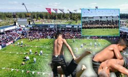 Antalya'da pehlivanlar dualı çayıra çıktı!