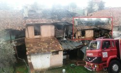 Isparta'da iki katlı ev yandı! Bir kişi yaralandı