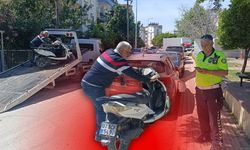 Antalya'da motosikletle akrobasi pahalıya patladı!