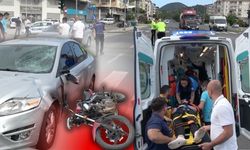 Antalya Gazipaşa’da otomobil ile motosiklet çarpıştı!