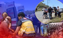 Antalya'da devrilen traktörün sürücüsünü kabin kurtardı