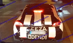 Antalya'da ceza tutanaklarıyla aracını kapladı!