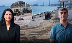 Antalya sahilinde tartışmalı çalışma: Bu görüntüler tepki çekti!