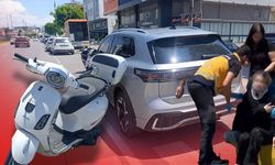 Antalya'da yayaya yol verince olanlar oldu! Motosiklet arkadan çarptı