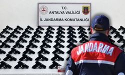 Antalya'da büyük operasyon! 100 tabanca ele geçirildi