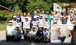 Antalya'da minikler fidan dikti