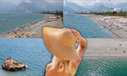 Antalya konyaaltı Sahili’nde tatilci yoğunluğu arttı!