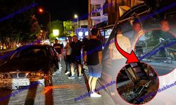 Antalya'da otomobil otobüs durağına daldı!