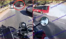 Antalya'da hareket halindeki halk otobüsü alev aldı! O anlar kamerada