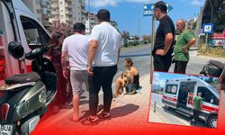 Antalya'da motosiklet devrildi: Sürücü ve yolcu yaralandı